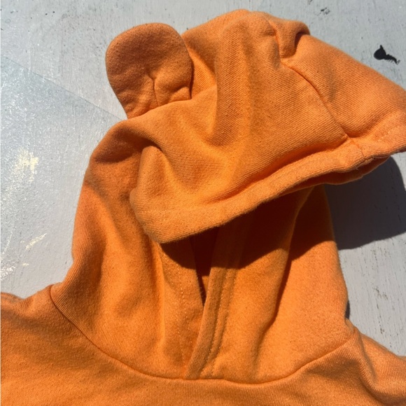Kid's Winnie the Poo Hoodie Orange Face Cartoon 5/6 Disney Tigger STAINED Ears - Picture 2 of 16